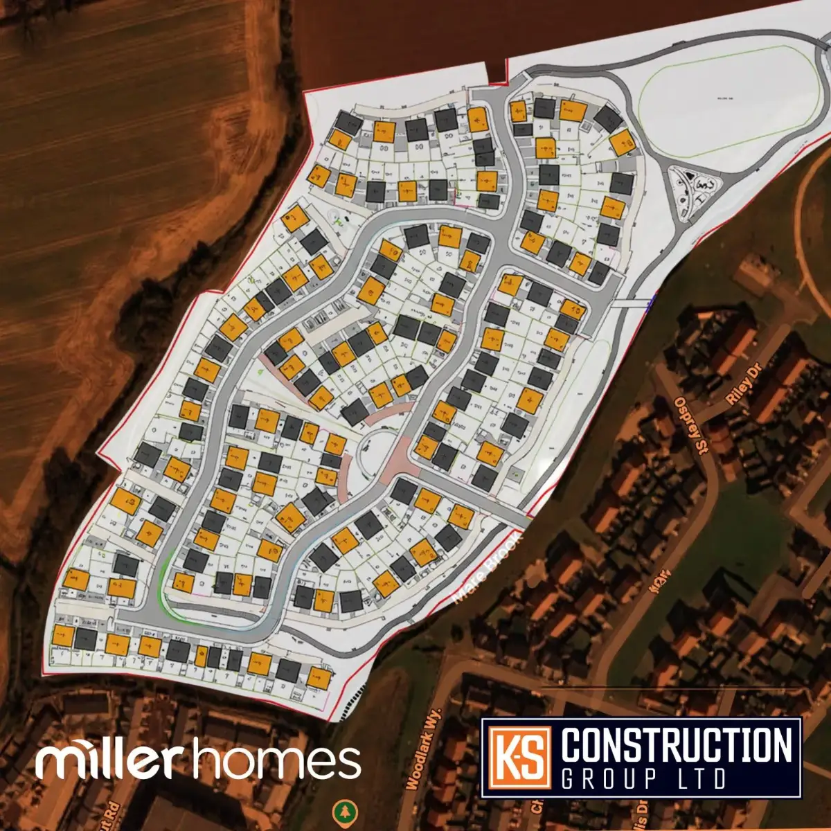 Streethay development in Lichfield – K-S Construction Group